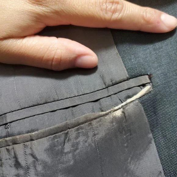 Sartoriale Marzotto Blazer Sport Coat Jacket Men Italy 44L Dark Gray wool - Picture 11 of 12